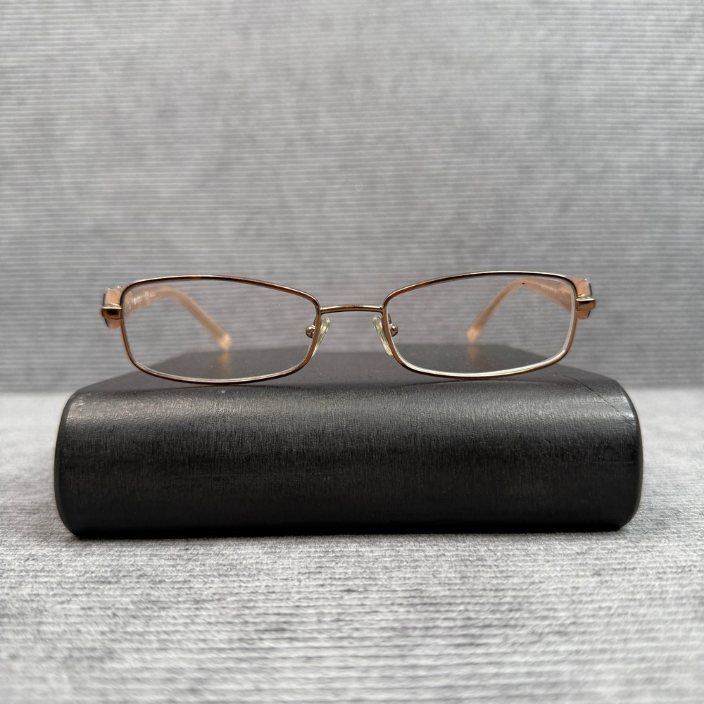 Vogue VO 3713 813 Rose Gold Brown Rectangular Y2K Eyeglasses Frames 51-17-135